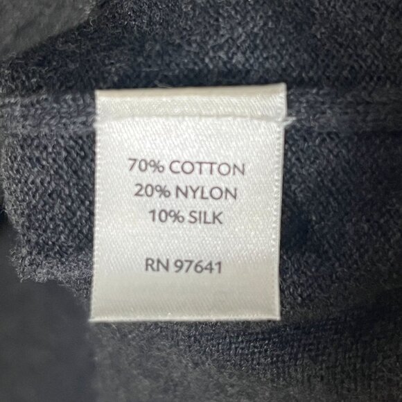 J. Jill Knit Cotton Silk Blend Dark Gray Pull On Elastic Waist Maxi Skirt Small‎ - Picture 5 of 7